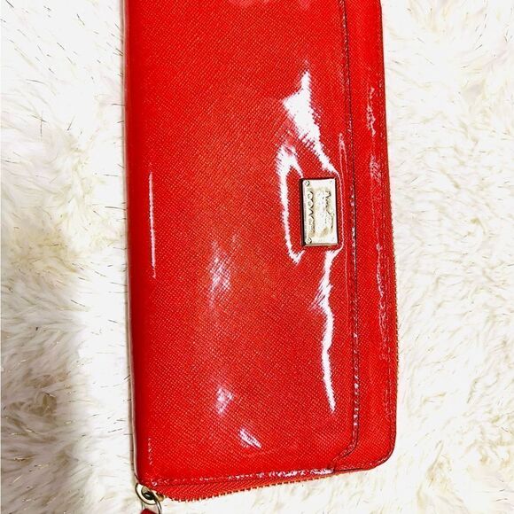 ➡️Coach Wallet Patent Leather Zip Arround Wallet - Picture 4 of 8